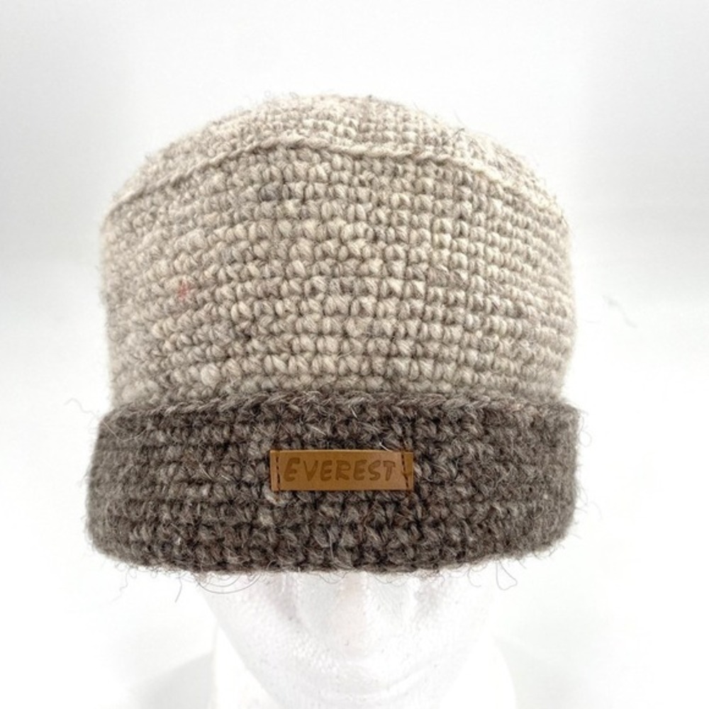 Everest Designs Womens Knit Beanie Hat Tan‎ Brown Lined Winter - Picture 2 of 9
